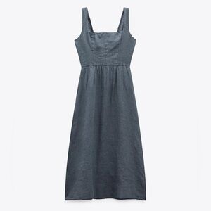 Zara Midi Linen Dress